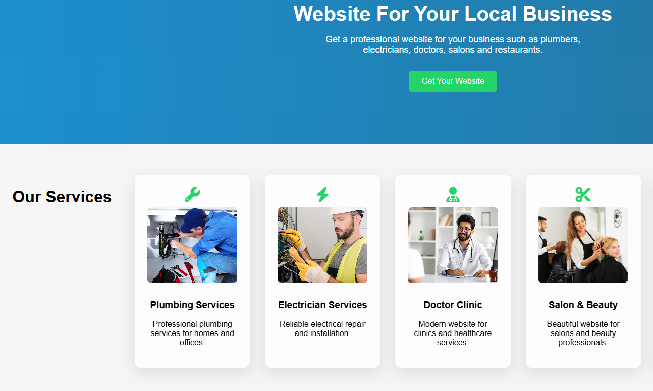 Local Business Website