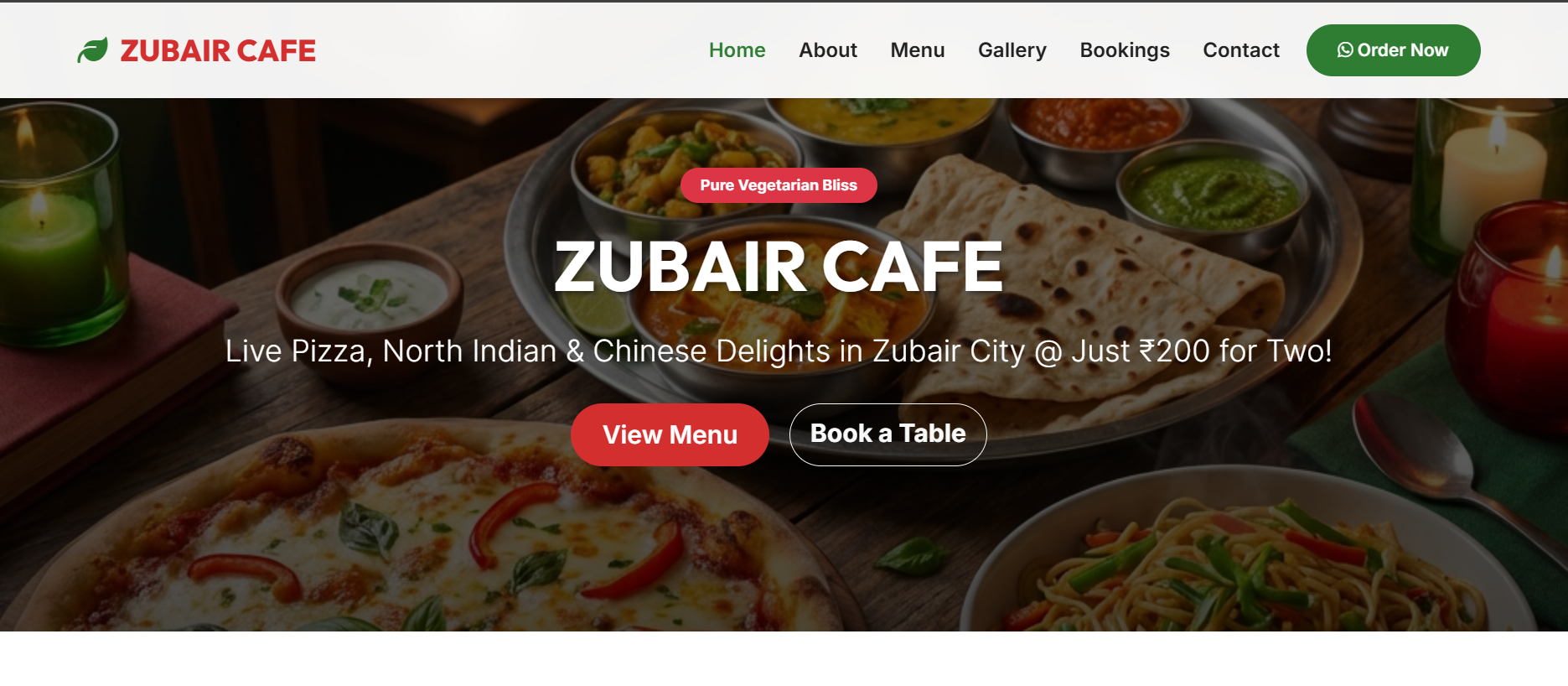 Cafe Restaurant Website