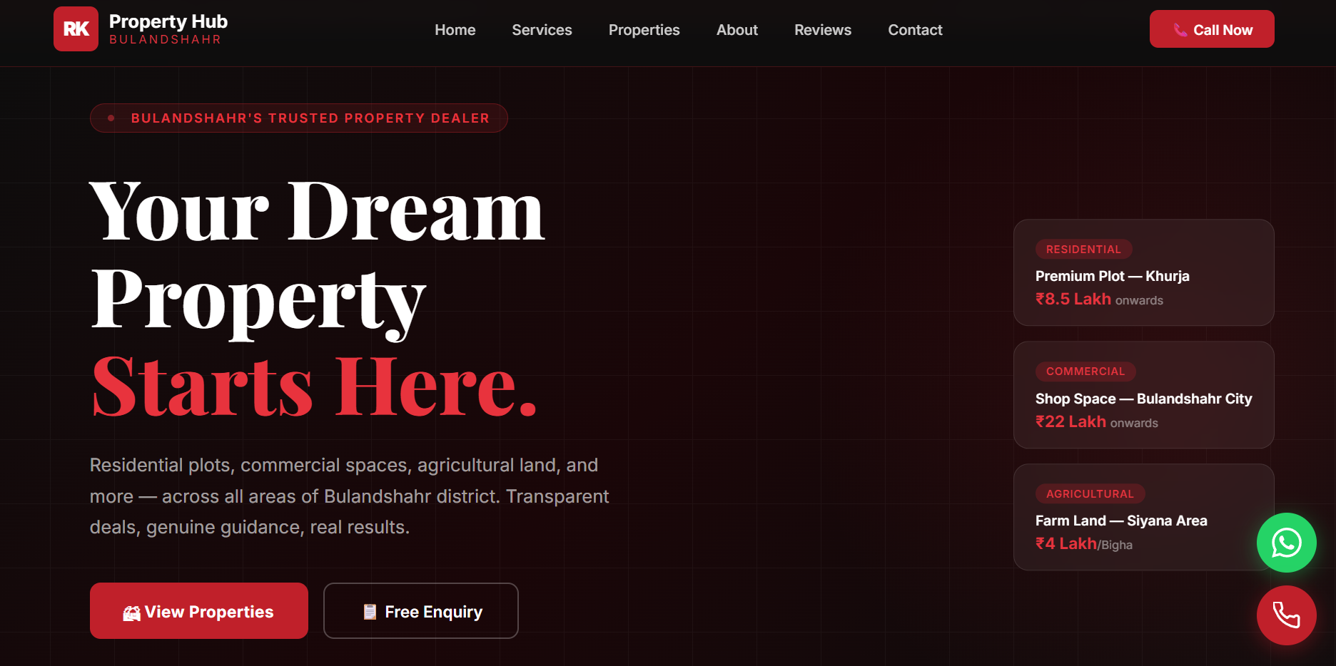 Real Estate Property Website